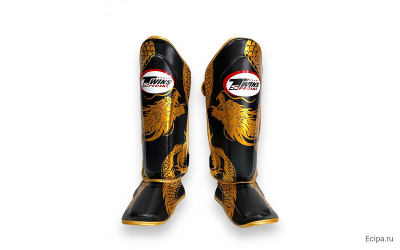 Защита голени Twins Special FSGL10-49 black gold - M