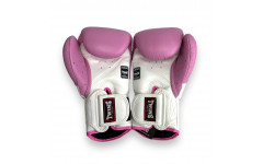 Боксерские перчатки Twins BGVL6 MK white pink 16 oz Боксерские перчатки Twins BGVL6 MK white pink 16 oz
