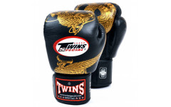 Боксерские перчатки Twins FBGVL3-23 black gold 10 oz Боксерские перчатки Twins FBGVL3-23 black gold 10 oz