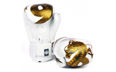 Боксерские перчатки Twins FBGVL3-23 white gold 14 oz Боксерские перчатки Twins FBGVL3-23 white gold 14 oz